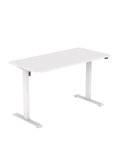Masa cu suport electric ET114 E WH, blat PAL0110 alb, 1400x700 (ET1)