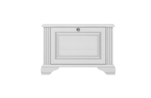 Tumba pentru incaltaminte WHITE 1D (Pin argintiu)