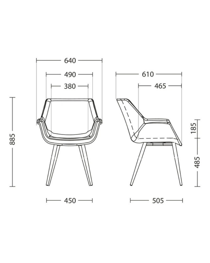 Scaun Vensan HN black PL-05
