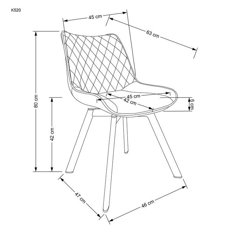 Scaun K520 (negru)