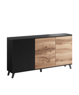 Comoda Random KM-1 (stejar wotan/negru)