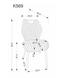 Scaun K569 tesatura